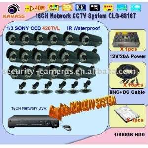  clg 6816t 16ch waterproof camera system