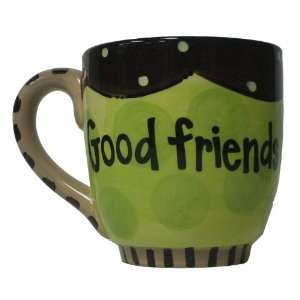  Glory Haus Jumbo Ceramic Coffee Mug Good Friends Bring 