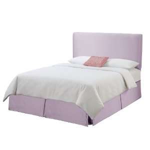  Skyline Furniture Slipcover Bed in Shantung Lilac