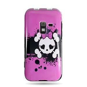  WIRELESS CENTRAL Brand Hard Snap on Shield PINK With SKULL 