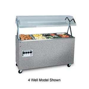  3 Well Hot Food Station With Breath Guard   Walnut Pet 