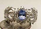 New Tanzanite Sterling Silver Ring   Free Sizing