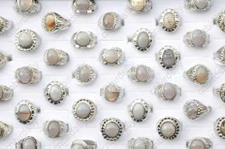Wholesale lots 20 Quality stones vintage silver p Rings  