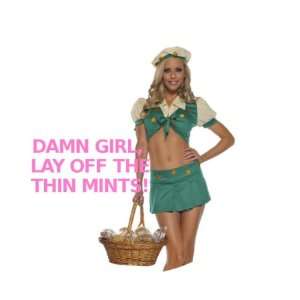 Lay Off the Thin Mints 3.50 Badge Pinback Button