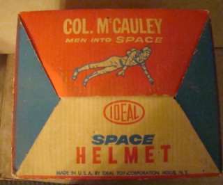 Vintage Col McCauley Men Into Space IDEAL Toy Space Helmet & Visor 