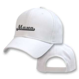 ATHLETIC MASON FAMILY NAME EMBROIDERED EMBROIDERY SPORT BASEBAL CAP 