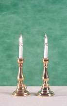 Dollhouse Electric Lighting Clare Bell Brass Works Set of 2 Elec 