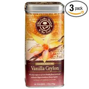 The Coffee Bean & Tea Leaf, Tea, Hand Picked Vanilla Ceylon, 20 Count 