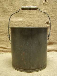 Vintage Metal Bucket Pail  Antique Old Garden Shabby  