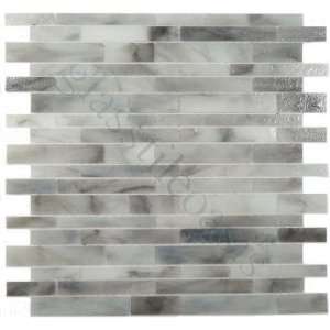   Grey Brick Victorian Glossy Glass Tile   13189