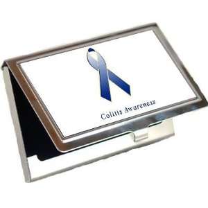  Colitis Awareness Ribbon Business Card Holder Office 