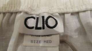 Clio 100% White Linen Macrame Lace Prairie Cottage Summer Style 