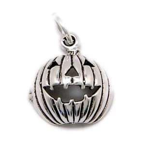  Jack O Lantern Sterling Silver Charms Jewelry