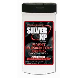  XTREME SCENT Silver Xp Scent Eliminator Wipes   1 Full 