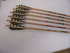 Dozen Gold Tip Traditional Arrows w Purple Feathers 1535 items in M 