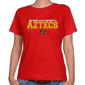  San Diego State Aztecs Ladies Red University Name Classic 