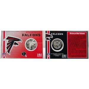   Falcons Team History Silver Coin Card   Atlanta Falcons One Size