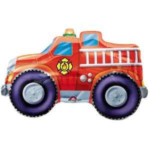  Fire Truck Shaped 26 Mylar Balloon Toys & Games