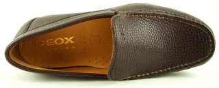 160 GEOX RESPIRA NEWPORT Brown Casual Slip On Mens Shoes Loafers 8.5 