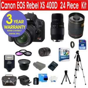  with Canon EF S 18 55mm IS Lens + Sigma 70 300mm Telephoto Zoom Lens 