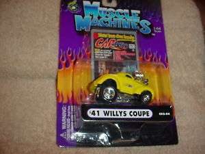 MUSCLE MACHINES CO2 04 41 WILLYS COUPE YELLOW CARTOON  