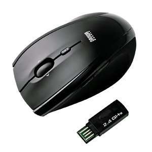  Sanwa Supply Wireless Laser Mouse 1600dpi 4 Button (Bk 