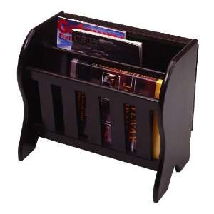  Magazine Rack With Side Flip Top By Winsome Wood