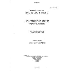   Mk. 53 Aircraft Pilots Notes Manual Sicuro Publishing Books