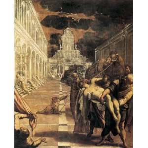 CANVAS Transport pf the Body of Saint ST. Mark 1562 66 by Tintoretto 
