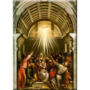    Pentecost 11x16 Streched Canvas Art by Titian