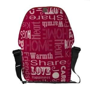  Red   Love, Joy and Happiness Commuter Bags Electronics