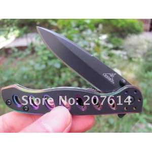 10pcs/lot oem gerber compact 7 hole stainless steel folding knife with 
