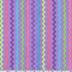  45 Wide Moda Smores Rick Rack Purple Fabric By The Yard 