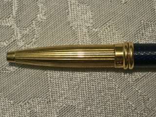 Philippe Charriol Gold Silver Trim Blue Resin Ballpoint Pen   Original 