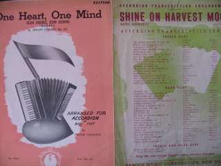 Accordion Sheet Music Frank Gaviani Shine On Harvest Moon/One Heart 