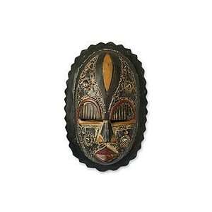    NOVICA Nigerian wood mask, Heart of Grief