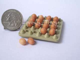   miniature eggs they are made they place on the egg plate it made off