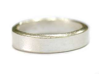 Thai Karen Hill Tribe silver Clear flat ring  I036  