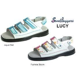 Sandbaggers Lucy Womens Golf Sandals (ColorFuchsia Bloom,Size5 