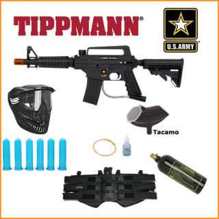Tippmann US ARMY Alpha Black Tactical Mega Gun Set Combo  