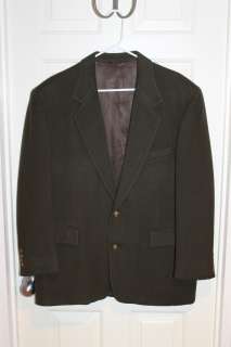 Mark Shale Wool Cashmere Dark Green Blazer Jacket Mens size 42  