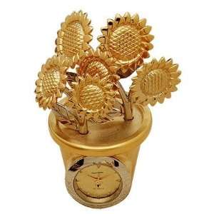   Flower Pot Mini Collectible Clock by Sergio Valente