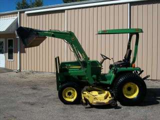 1995 John Deere 955 4X4 Compact Farm Utility Tractor Lawn Belly Mower 