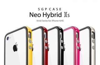 SGP iPhone 4 / 4s Neo Hybrid 2S Vivid Case Soul Black  