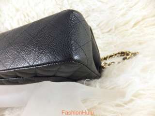   CHANEL 2.55 Caviar Quilted Medium Double Flap Shoulder Bag  