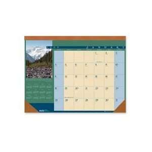   calendar on each page, Julian dates and days remaining. Desk pad