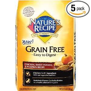 Natures Recipe Grain Free Chicken Recipe Dry Dog Food, 4 Pound (Pack 