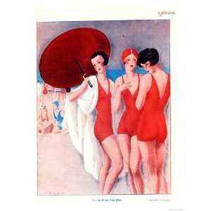 Le Sourire, Holiday Swimwear Magazine, France, 1920 Giclee Poster 