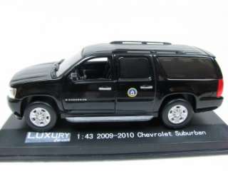 Luxury Diecast 2009 2010 Chevy Suburban CIA SERVICE1/43  