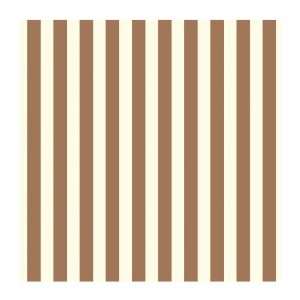   OS0826 1 Inch Stripe Wallpaper, Coppery/Ivory